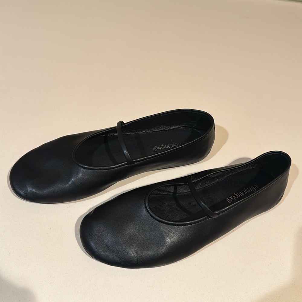 Jeffrey Campbell Black Dancerina Flats - Size 8